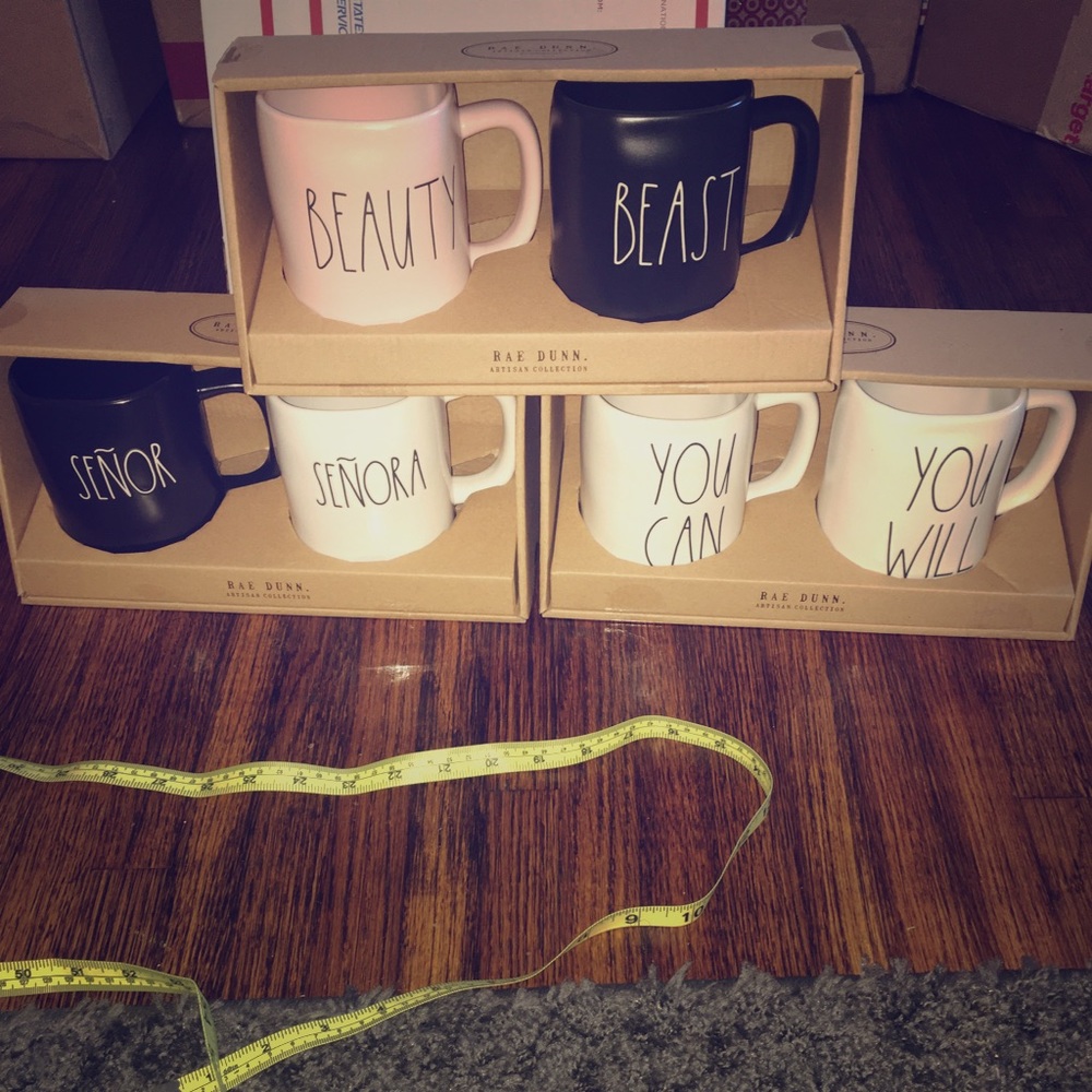 Rae Dunn coffee mugs 3 sets